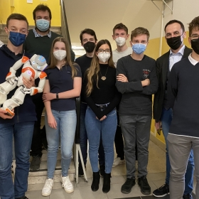 La squadra del Buonarroti alla NAO Challenge 2021